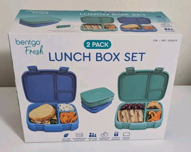 弁当箱・水筒 bentgo Fresh 2 PACK LUNCH BOX SET Amazon.com: Bentgo Fresh - New & Improved Leak-Proof