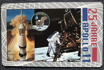 O 100 07.93 6 DM 25 Years Apollo 11 Armstrong, Aldrin Moon 3000 Ex. New* Mint***
