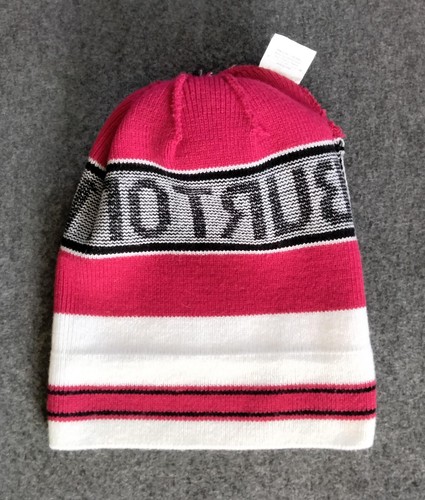 Burton Snowboards beanie pom knit hat - red, black and white (one size fits all) - Picture 3 of 3