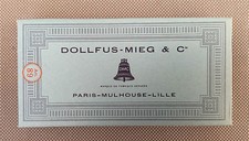 Anciennes boite de file à broder canevas broderie Dollfus-Mieg DMC art populaire