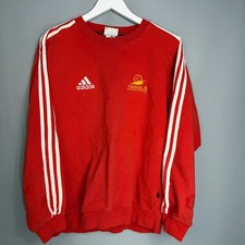 ADIDAS WORLD CUP CREWNECK SWEATSHIRT FOOTBALL FRANCE 1998 RED SIZE S
