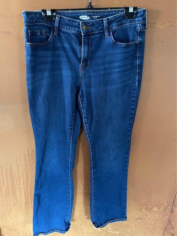 Old Navy Dark Blue Boot Cut Women's Jeans Size 10 Short