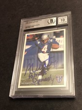BECKETT GEM MINT 10 Auto Adam Vinatieri Rookie “Patriots Dynasty” 1997 Pacific