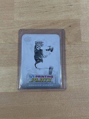 Donovan Greene 2025 Leaf Trinity Football 1/1 Printing Plate