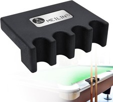 Pool Cue Holder, 4-Cue Portable Pool Stick Holder for Table, Weighted  Durable