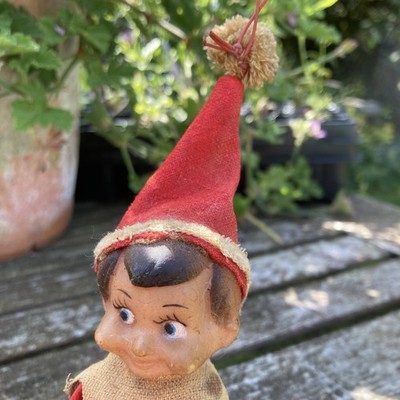 Vintage Japan Original MCM Knie Umarmung Weihnachten Pixie Elfe 12,5 Zoll 