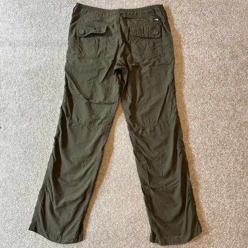 The North Face green outdoor nylon pants size 6 womens low rise hiking pants - Picture 8 of 9