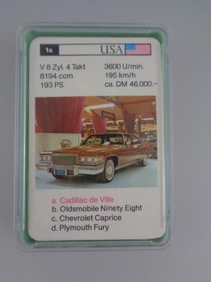 Auto Quartettspiel Kartenspiel - Piatnik - ohne Deckblatt (9260)
