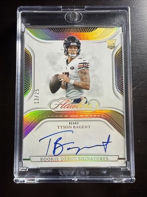 2023 Panini Flawless Football Tyson Bagent Auto RC /25 No. RDS-TBA