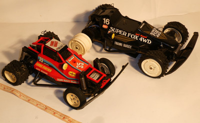 Vintage Nikko Super Fox 4WD RC Buggy & turbo panther car remote
