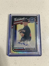 2026 Panini Stars & Stripes Prizm THROWBACK AUTO BRAYDEN TAYLOR MOJO /25 Rays