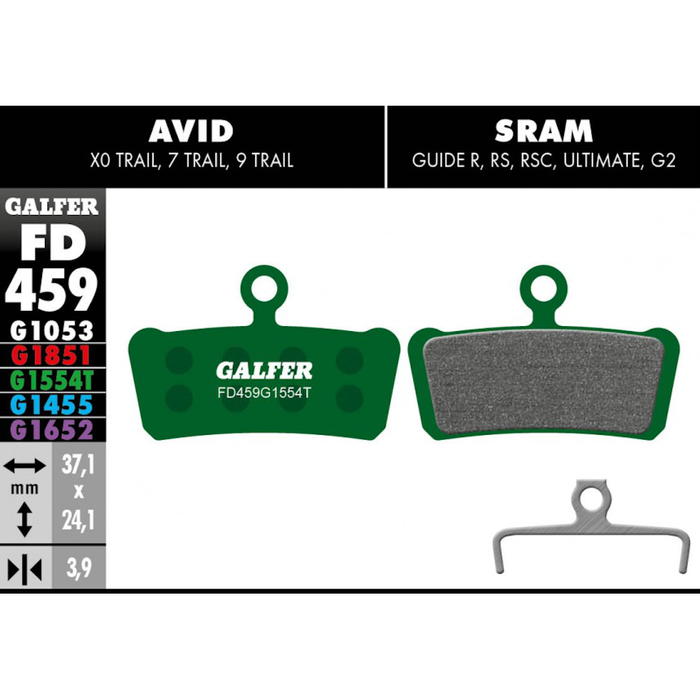 Galfer SRAM Guide / G2 Brake Pads - Pro Compound Avid X0 Trail Disc MTB Bike New