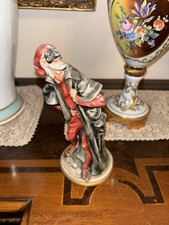 statuetta capodimonte “mascherato” - bruno merli- vintage anni 70