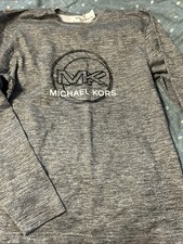 Michael Kors MK Women s Long Sleeved Crew neck Grey