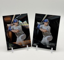 2026 Topps Chrome Black Wyatt Langford Orange Mini-Diamond /25 + Base Lot #108