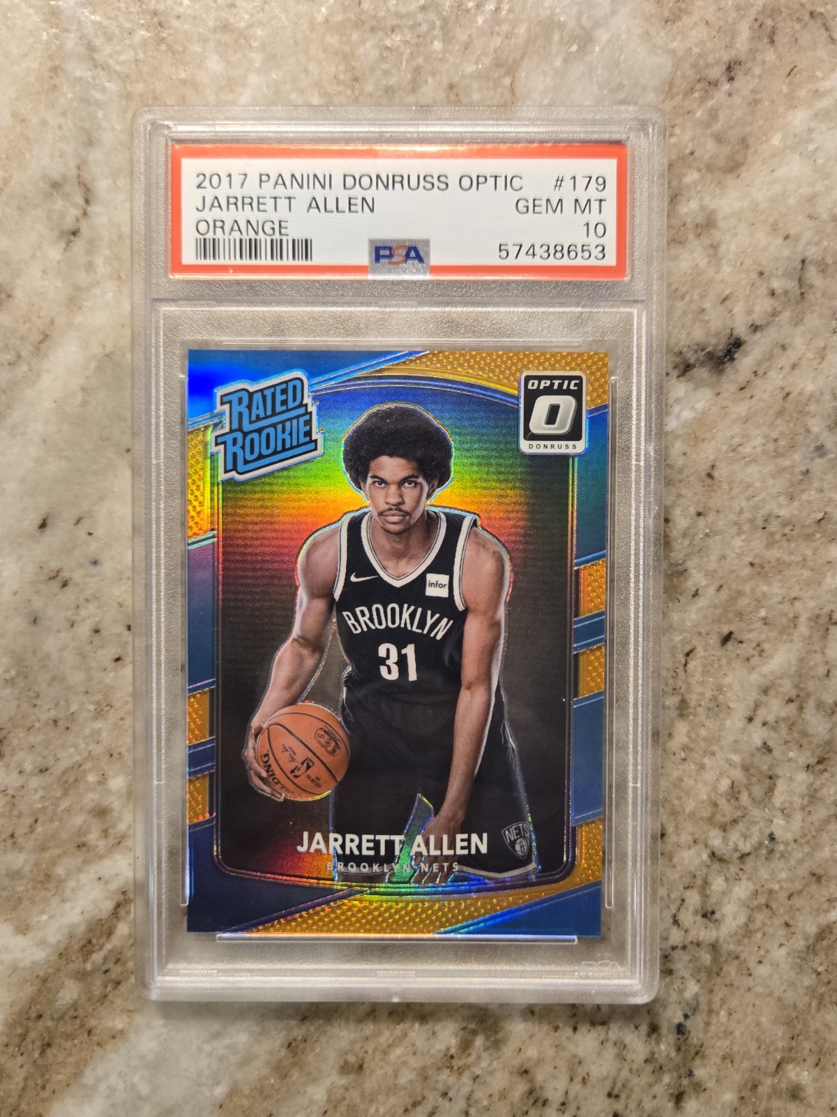 2017 Panini Donruss Optic Jarrett Allen Orange /199 #179 PSA 10
