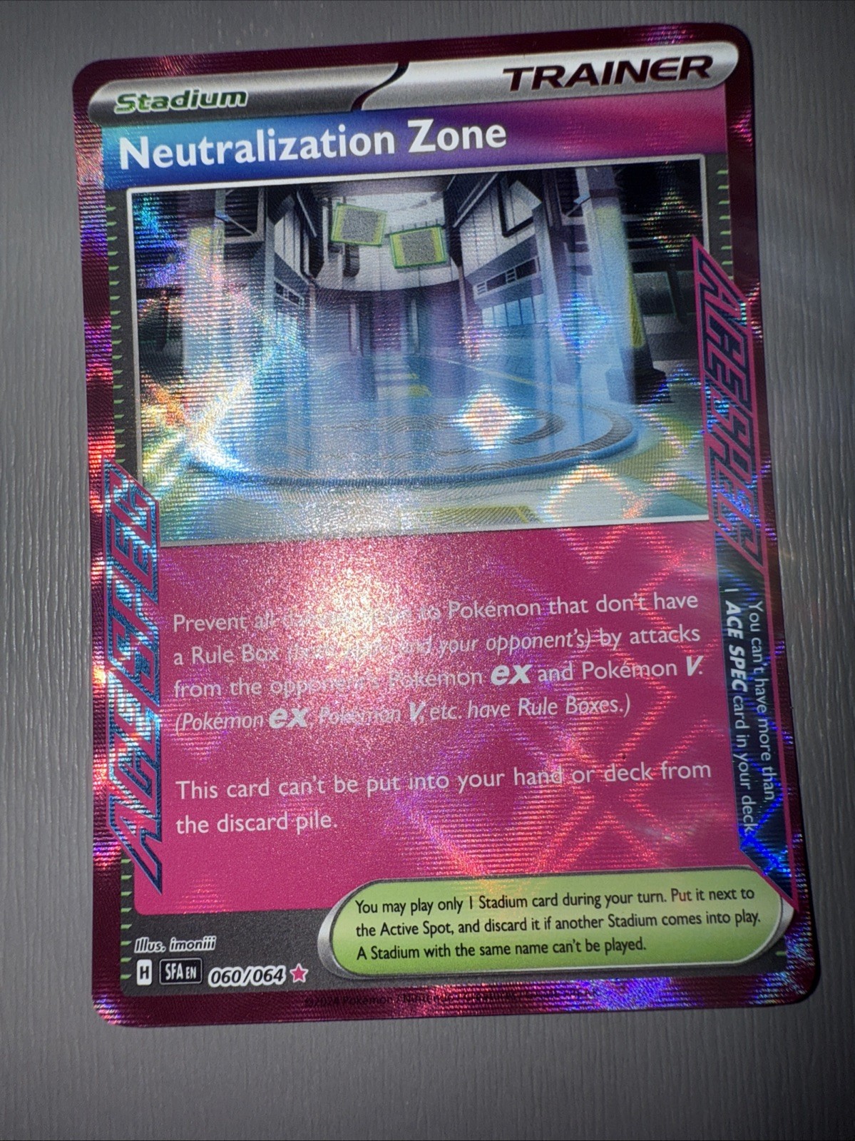 Neutralization Zone 060/064 SV Shrouded Fable Holo Ace LP