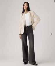 Levi's  Premium Ribcage Wide Leg Women's Jeans  Swipe Up  Black SIZE 28 x 32