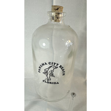 Pananma City Beach Florida 7 Glass Jar With Cork for souvenir or crafts