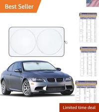 Car Windshield Sunshade Blocks 99 Heat Keeps Interior Cool Universal F... Car Windshield Sunshade Blocks 99 Heat Keeps Interior Cool Universal F...