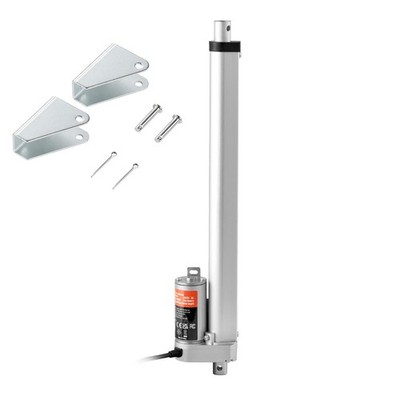 12V Linear Actuator 12in Stroke, 330lb Torque, Metal Gear