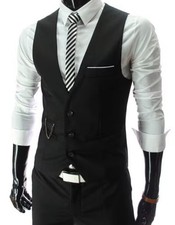 7XL High Quality Dress Vests For Men Slim Fit Mens Suit Vest Male Waistcoat Gile