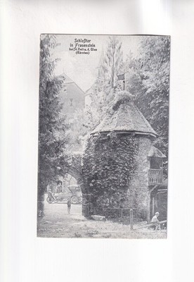 F6875) Postcard, St. VEIT an der GLAN - Frauenstein Castle and car old!