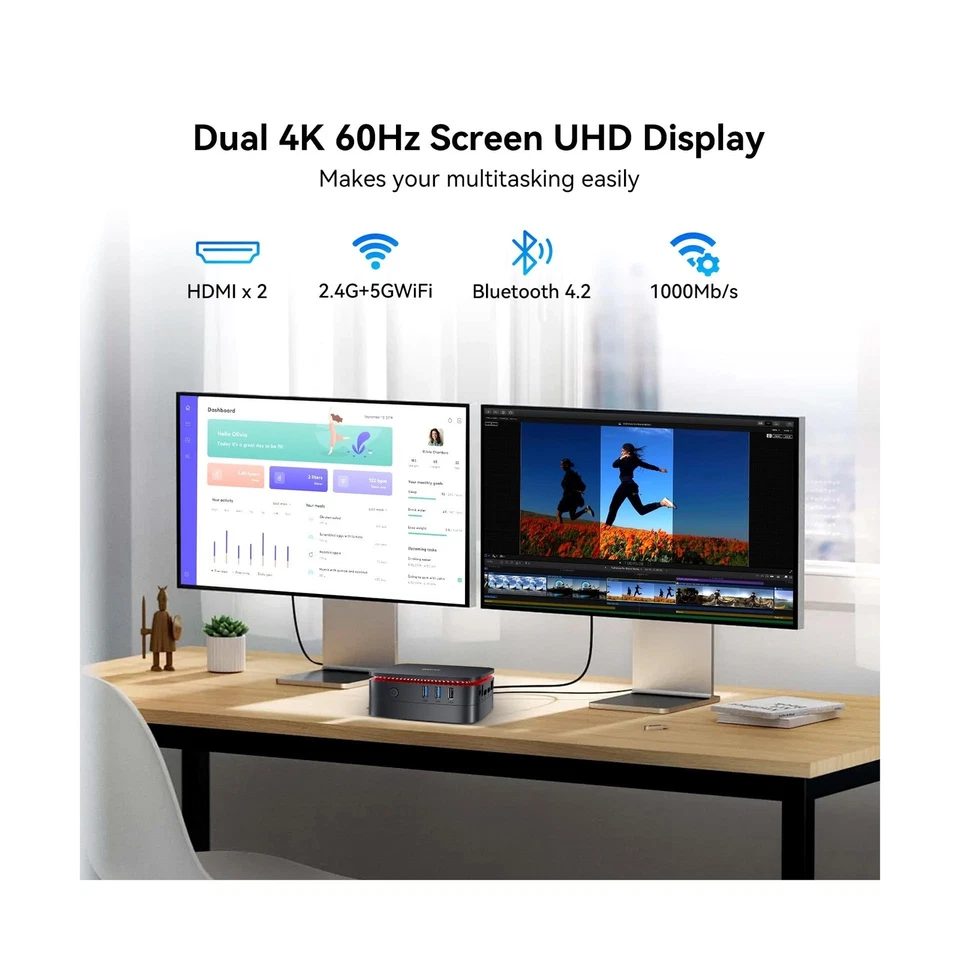 Blackview MP60 Mini PC with 3-Year Warranty, Intel N150, 16GB RAM 512GB SSD M... - Image 4 of 4