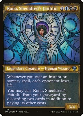 Rona, Sheoldred's Faithful Foil (356) Textured Dominaria United DMU MTG Magic