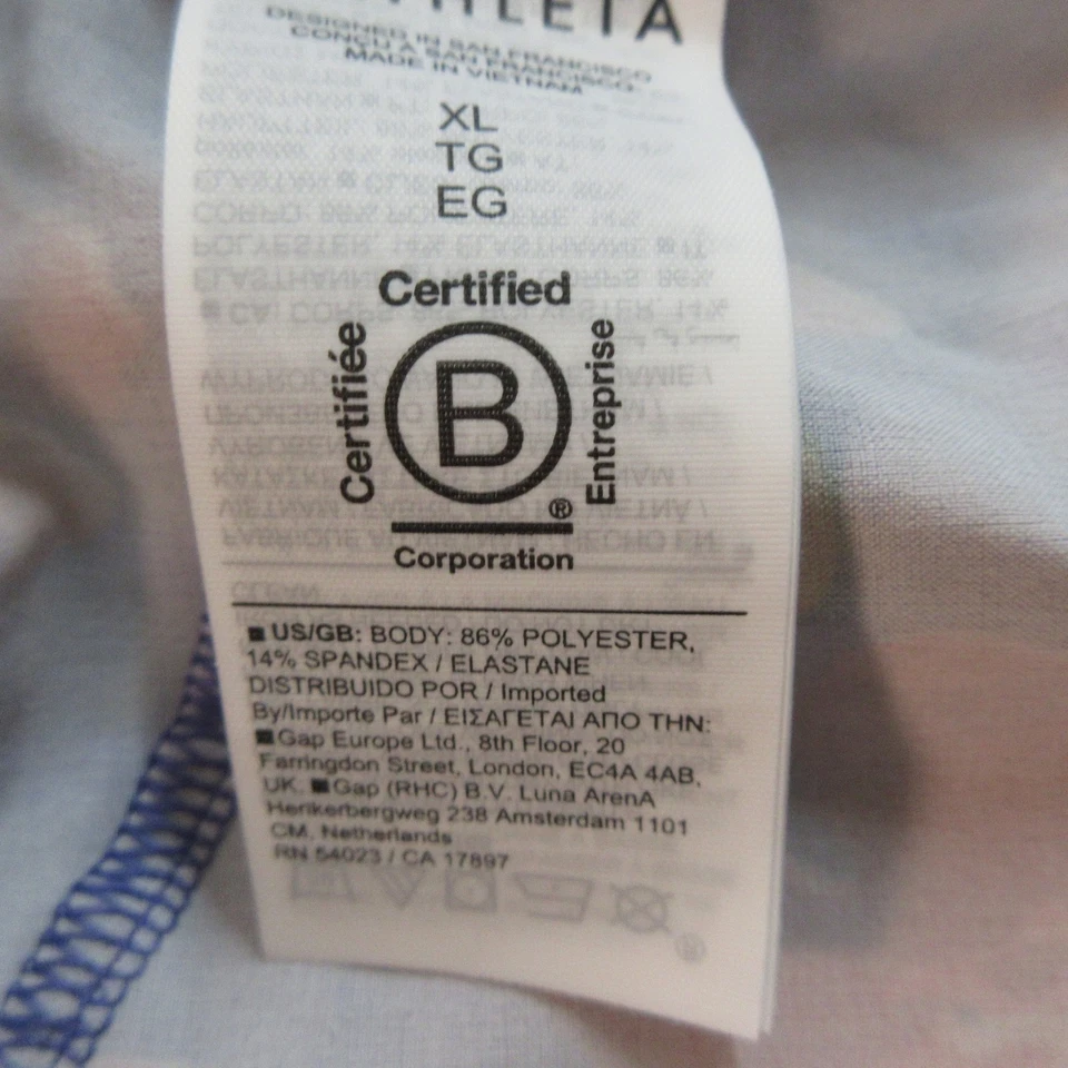 Athleta Crossroads Shorts Womens XL Purple Red Floral Stretch Lightweight New - Image 4 of 4