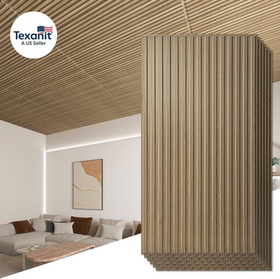 6-Pack Slat Design 3D Wall Panels for Interior Wall Decor, 2X4 FT PVC Decorative