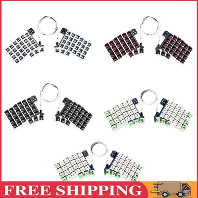 Split Keyboard Wired Gaming Keyboard Support QMK/VIAL Left Right Hand Keyboard