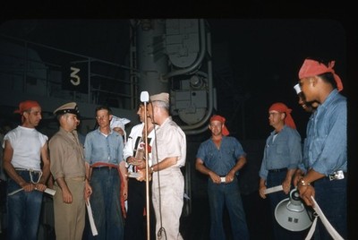 SL25 Slide 50's uss Vega  Welcome '' Davey Jones '' King Neptune Navy  372a