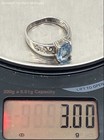 Vintage Sterling Silver 925 Aquamarine Filigree Solitaire Ring Size 6.75 — photo 9