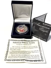1999 Colorized American Eagle Silver Dollar w/ COA, Case, .999 1oz Fine Silver!!