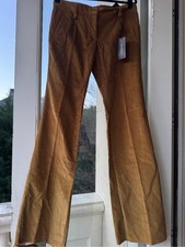 Dolce & Gabbana Y2K Mustard Gold Corduroy Flared Pants – IT 46 –