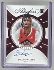 Ja'Kobe Walter 2024 Panini Flawless Ruby Focus RC Rookie Auto /15