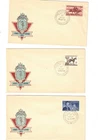 Australia 1960/61 UNADDRESSED OFFICIAL FDCS      (3 covers)  lot 4