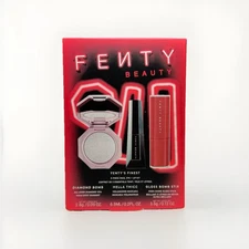 Fenty Beauty 3-Piece Set Gloss Bomb, Hella Thicc Mascara, Diamond Veil Kit NEW