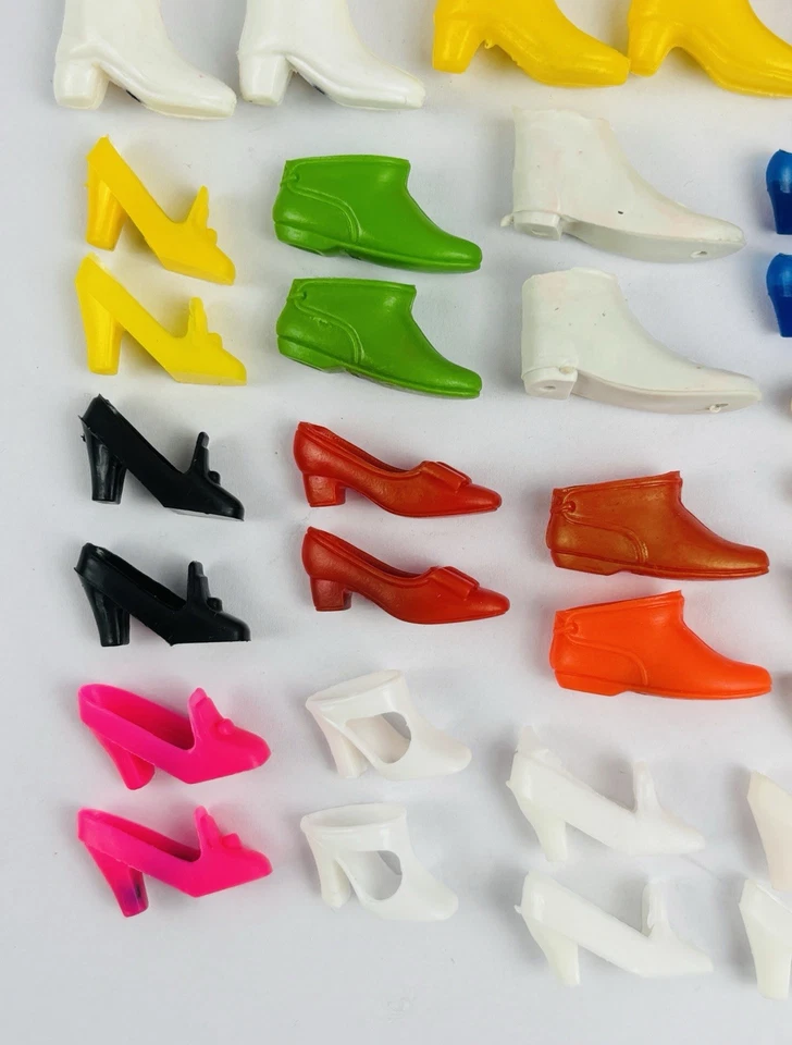 Vintage 1960s Barbie Shoes And Boots Lot (36 Pairs + 15 Single Shoes) - Image 4 of 4