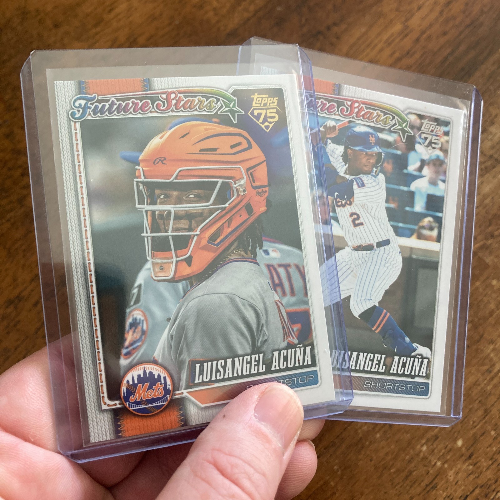 Luisangel Acuna Pack w/2026 Topps #275 SSP Golden Mirror Image Variation & Base