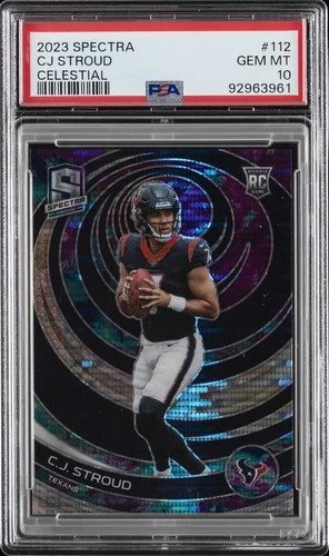 2023 PANINI SPECTRA CELESTIAL #112 CJ STROUD 61/99 PSA 10