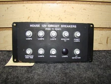 USED RV HOUSE 12V CURCUIT BREAKER PANEL TESTED GOOD