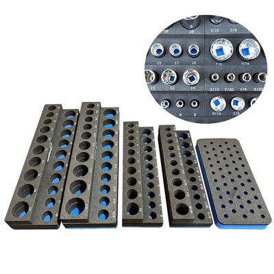 ToolGear Socket Organizer - Easy to Read Size labels. Holds 80 One 