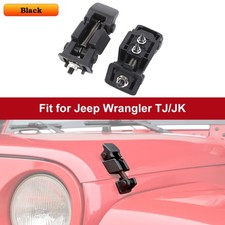 2x Hood Latch Catch Bonnet Bracket Replace Kit Fit 1997-2018 Jeep Wrangler Tj Jk