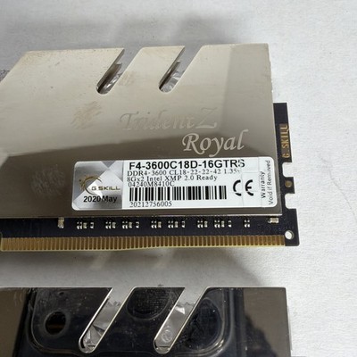 G. SKILL Trident Z Royal 16GB (2 x 8GB) PC4-28800 (DDR4-3600) CL18