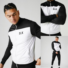 Mens Tracksuit Hoodie Zip Sportswear Activewear Tracktop Sweater Top Gym