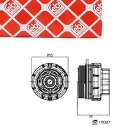 febi 179327 Deckel ÖLfiltergehäUse FüR Toyota Auris Corolla Verso S Yaris 1.4D