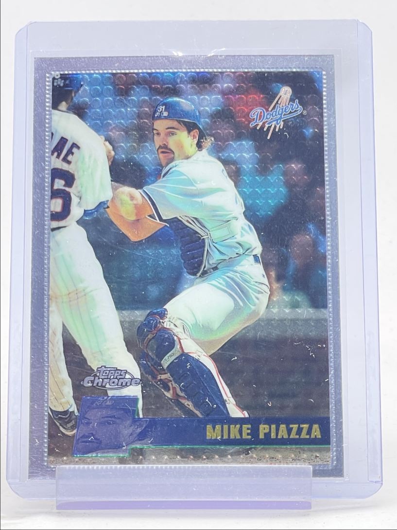MIKE PIAZZA 1996 TOPPS CHROME BASEBALL LOS ANGELES DODGERS #93 Q1651