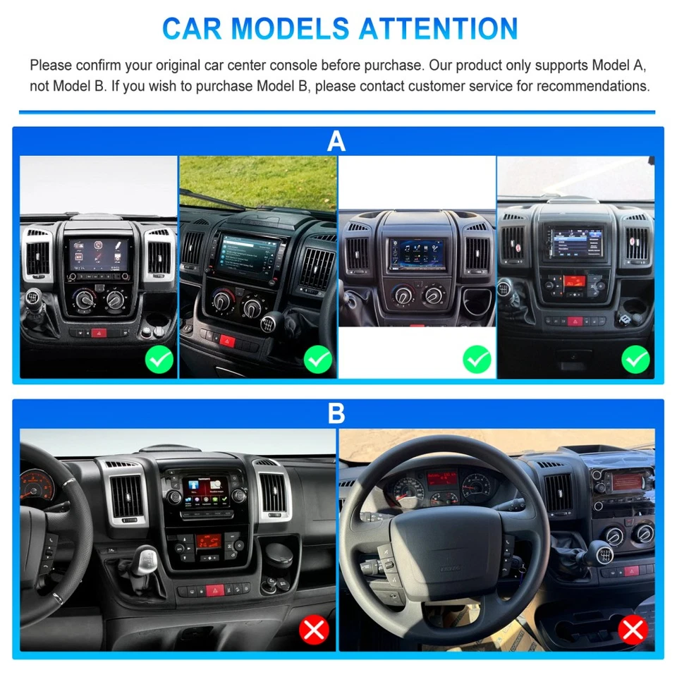 Für Fiat Ducato Citroen Jumper Peugeot Boxer Android 15.0 Carplay Autoradio GPS - Bild 3 von 4